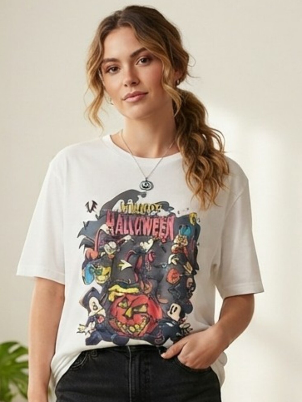 Disney Halloween Short Sleeve Relaxed T-Shirt